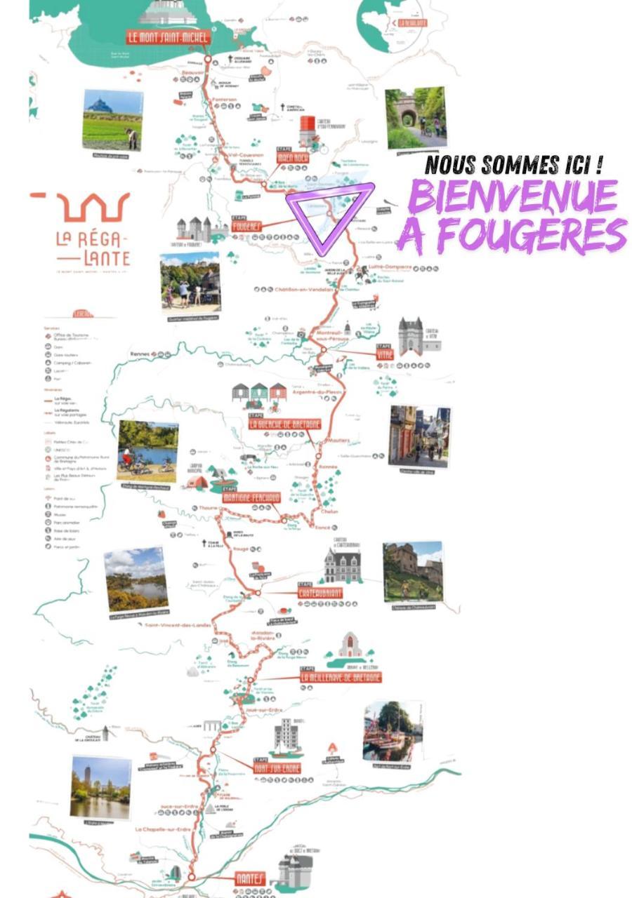 L'Ecrin Medieval Fougères Buitenkant foto